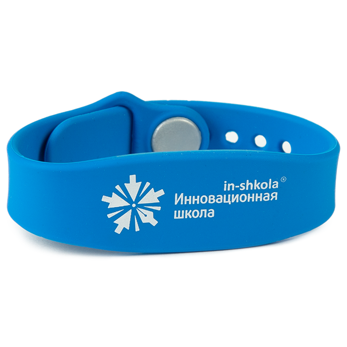 Браслет силиконовый "Инновационная школа", цвет голубой ИБАС01030105