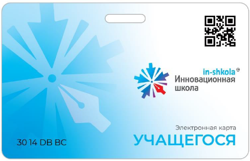 Карта учащегося  с прорезью под европодвес "Инновационная школа", №5 566779175