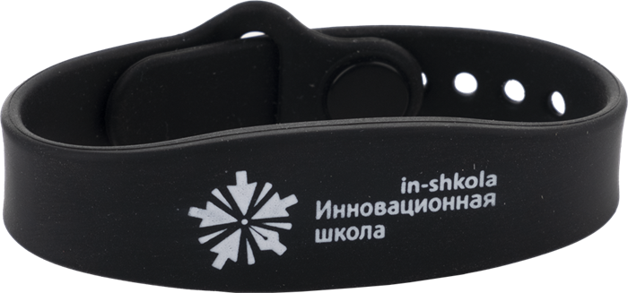 Браслет силиконовый "Инновационная школа", цвет черный ИБАС01030103