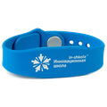 Браслет силиконовый "Инновационная школа", цвет голубой ИБАС01030105