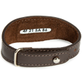 Браслет кожаный "Инновационная школа", цвет темно-коричневый ИБАК01010112