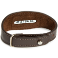 Браслет кожаный "Инновационная школа", цвет темно-коричневый 48175