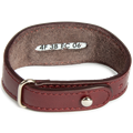 Браслет кожаный "Инновационная школа", цвет бордовый 48179
