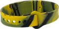 "Браслет силиконовый "Инновационная школа", цвет хаки (желтый, зеленый, черный)" 48205