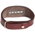 Браслет кожаный "Инновационная школа", цвет бордовый. 48214